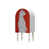 Rouge / blanc ivoire