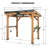 Beverly 6Ft X 8Ft Premium Cedar Wood Slope Hard Top Grill Pavillian Gazebo With Charging Station And Accessory Organizer