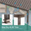 Pergola de toit entièrement en aluminium avec DEL solaire-110414834