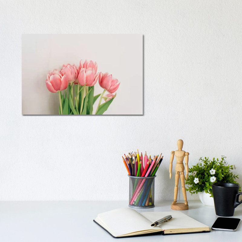 Spring Tulips by Chelsea Victoria - Wrapped Canvas Print, 20.32 cm H x 30.48 cm W