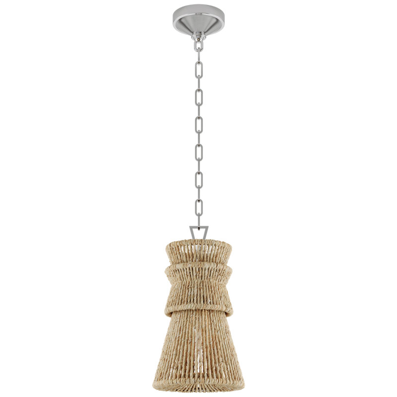 Antigua 1 - Light Pendant, Polished Nickel, 18.75" H x 10.5" W x 10.5" D