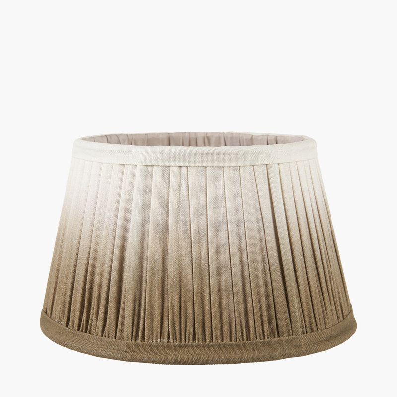 20 cm Cotton Empire Lamp Shade, Tan, 12cm H x 20cm W x 20cm D