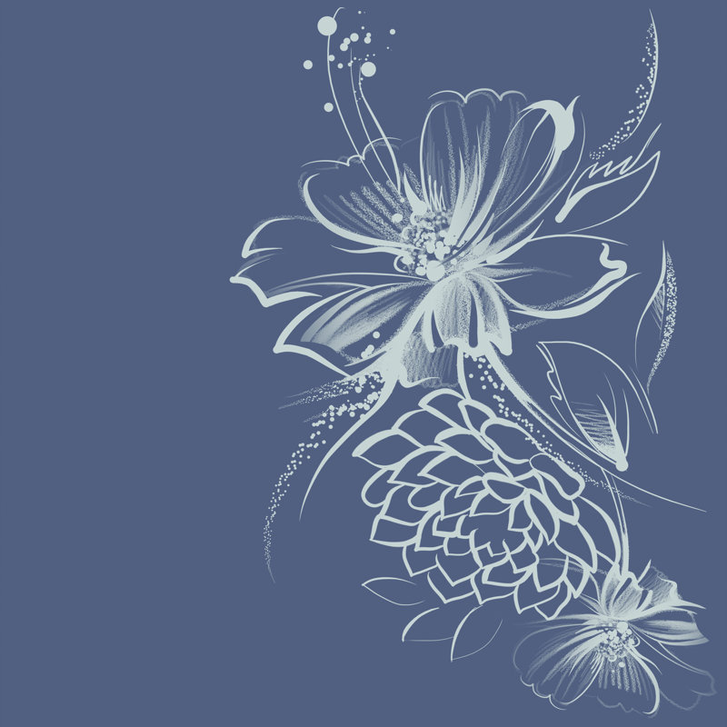 Impression sur toile "Addai Floral Context" par Alvina_Denisenko, H 20 po x l 20 po