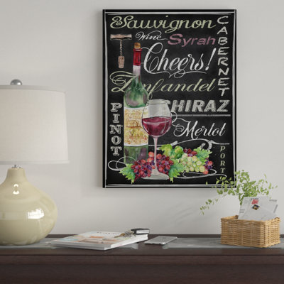 « bravos wine art 1 », art textuel sur toile tendue