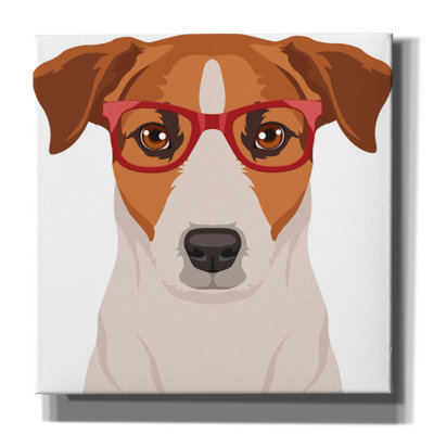 " Jack Russell Terrier Wearing Hipster Glasses " by Furbaby Affiliates