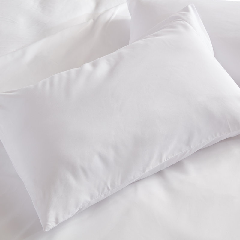 Percale Sheet Set, Twin Sheet Set + Fitted Sheet + 2 Pillowcases, White