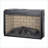 Fireplace Insert, 26 Inch Electric with Realistic Wood Logs &amp; Vintage Brick Tile | Antique Black | Tempered Glass+Sheet Metal+Plastic