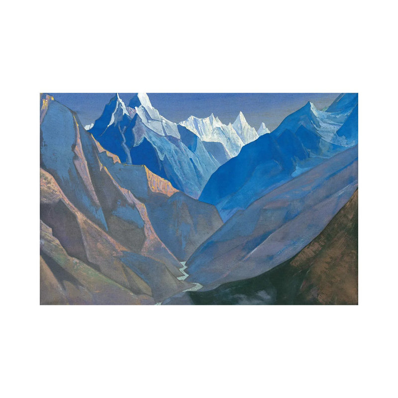 " Mount 'M', 1931 " by Nicholas Roerich Painting Print, 40" H x 60" W x 1.5" D