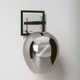 Rundy 1 - Light Dimmable Polished Nickel/Carbide Black Armed Sconce