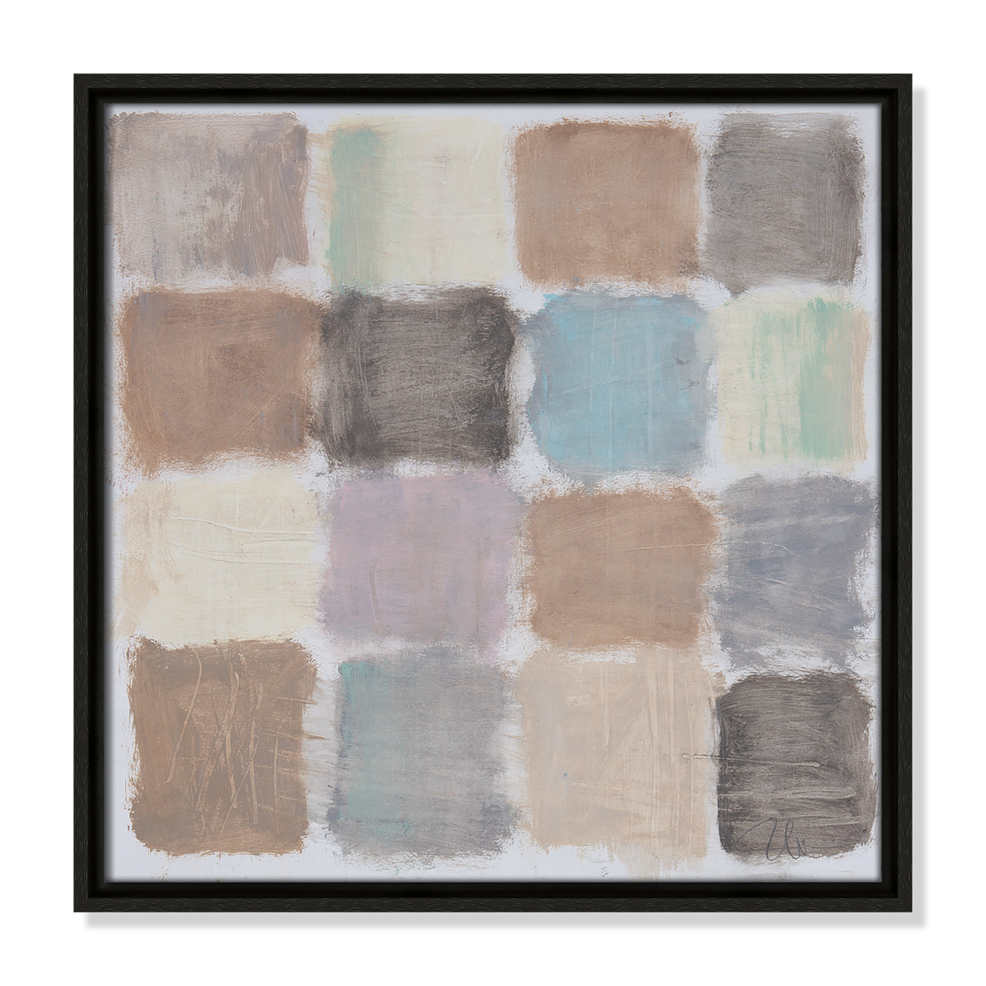 Powder Room Relections Print by Filippo Ioco for Birch Lane?, 17.5" H x 17.5" W x 2" D, Espresso