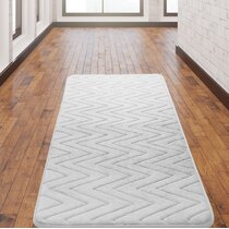 Red Barrel Studio Berndt Extra Long Multiple 100% Cotton Reversible Bath Rug Color: Ivory