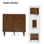 Moorton Mid-Century Modern Tall 2-Door Multifunction Accent Cabinet With Wine Rack-1127718220