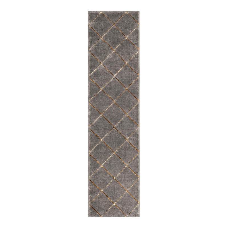 Geometric Indoor Rug, Runner 2' x 8'