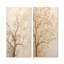 Minimalisme, arbre d'érable beige solitude - ensemble d'œuvres d'art sur toile érable-158470770-158470783