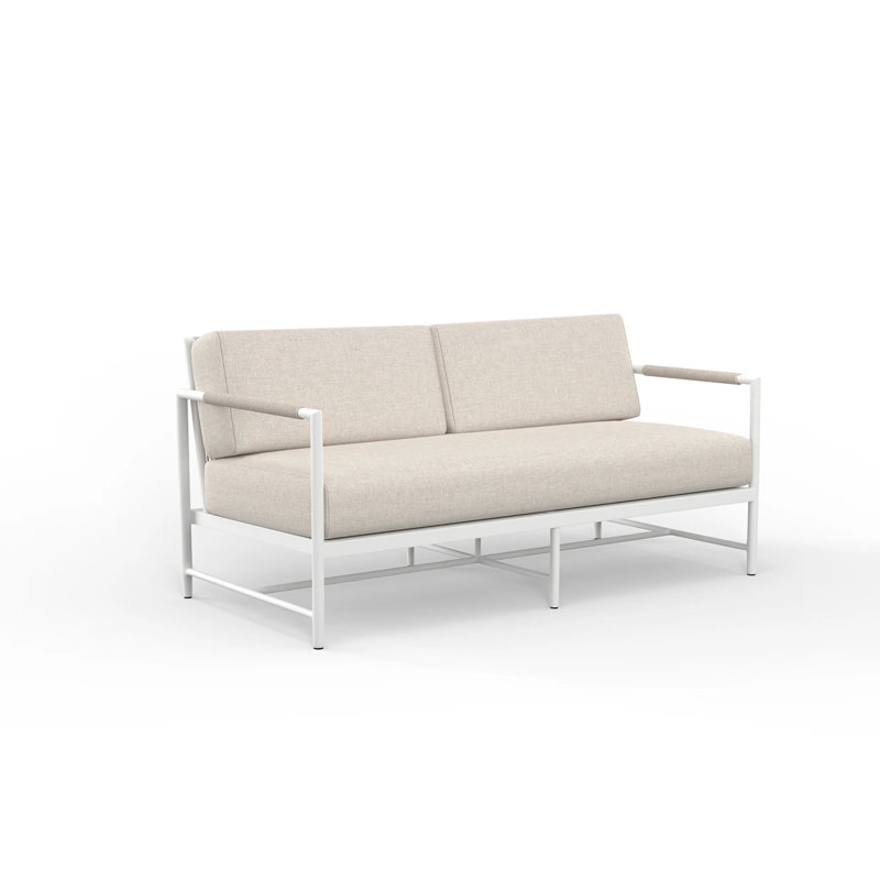 Sabbia Outdoor 2 - Seat Loveseat, Echo Ash Sunbrella®