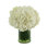Hydrangeas in Glass Vase with Grass