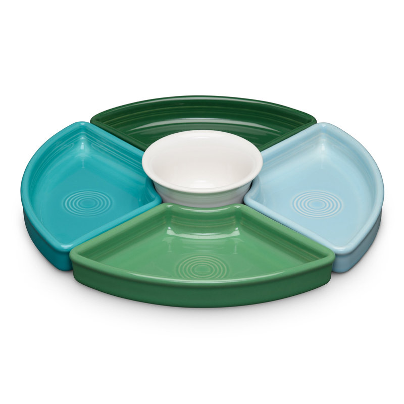 Fiesta 5-Piece Mixed Aegean Colors Entertaining Set 8 1/5 Inch