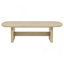Ensemble de table basse et de table de bout 2 pièces Beige Oak
