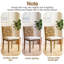 Chaise rembourrée en bois massif 17,9 po Clearlake-131079234