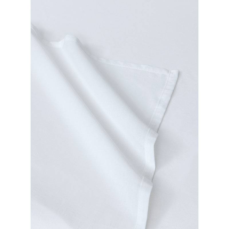 Penny Flat Sheet, White, Queen Flat Sheet