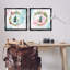  «Hummingbirds in Wreaths», ensemble de 2 toiles flottantes encadrées par Katie pertiet-852642571-852642574