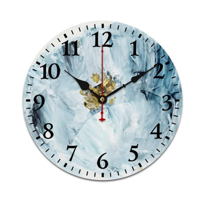 Horloge murale ronde classique 12 "x 12", pour chambre à coucher