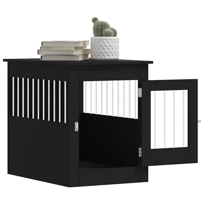 Pet Crate, 68cm H x 55cm W x 80cm D, Black