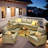 Outdoor Sofa 9-Piece Set With Coffee Table, Deep Size And Thick Cushion-571519630