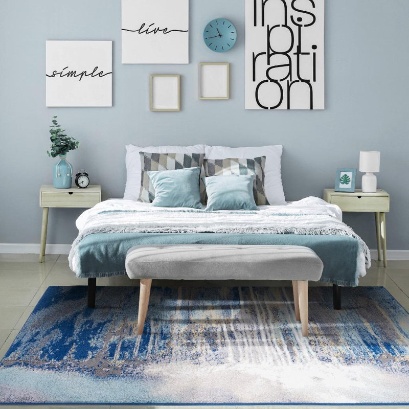 Elrosa Abstract Indoor Rug, Rectangle 5'2" x 7'2"