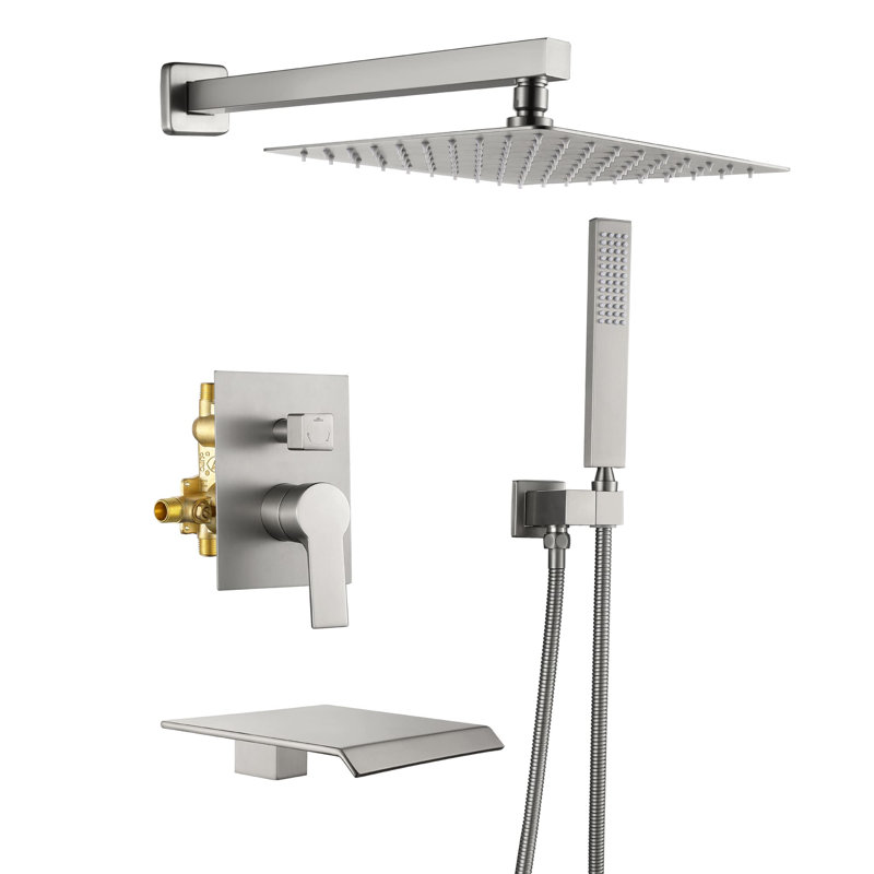 Système de douche complet, Nickel brossé