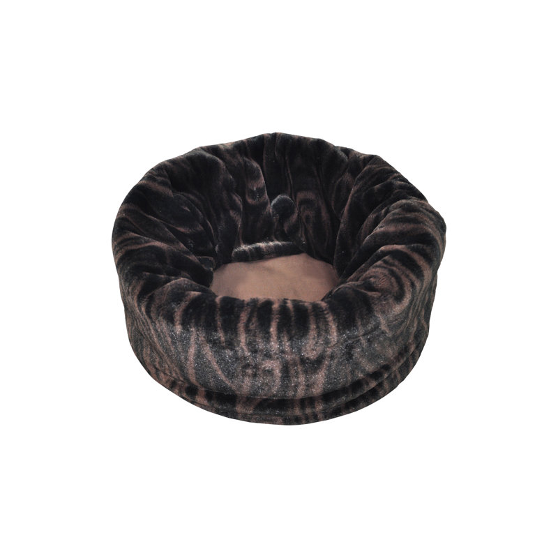 Snuggle Bed Convertible Pet Bed, Small (18" W x 18" D x 13" H), Truffle Brown