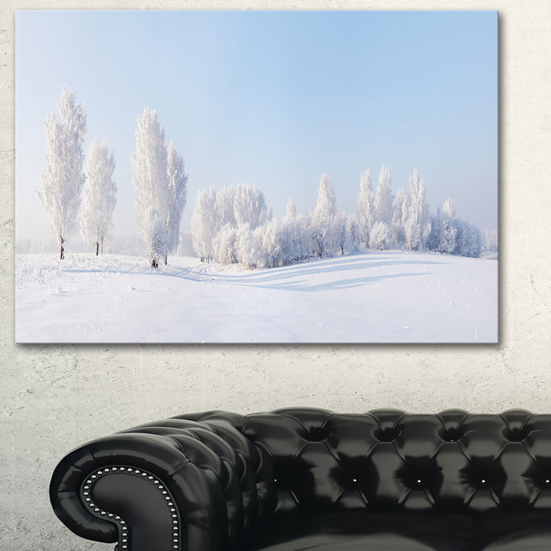 « winter trees recouvert de frost », impression sur toile, H 30 po x l 40 po x P 1 po