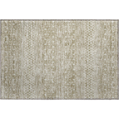 Premium Machine Washable Prisco Taupe Rug