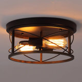 Farmhouse Ceiling Light Fixture Flush Mount