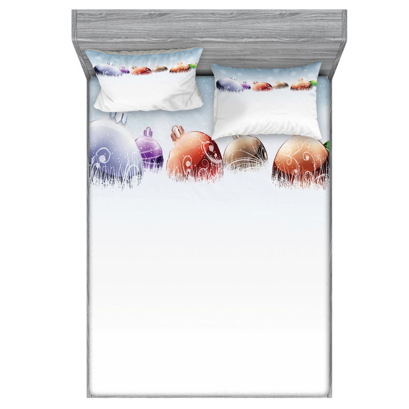 Microfiber Sheet Set, Queen Sheet Set + Fitted Sheet + 2 Pillowcases