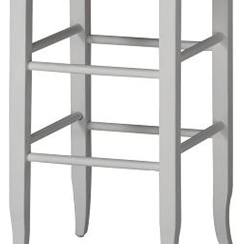 Tabouret de bar 29 po en bois massif Eleni
