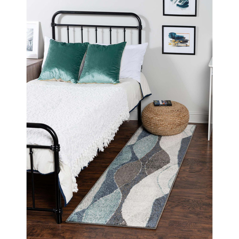 Abstract Area Rug, Runner 76 x 305cm