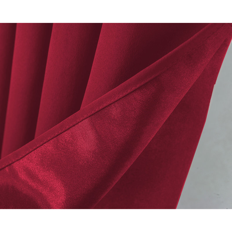 Corpuz Room Darkening Grommet Panel, Red, 54" W x 95" L
