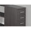 Bureau d'ordinateur en L à panneau de particules avec tiroirs en gris doux, poste de travail polyvalent-130121439-130121438