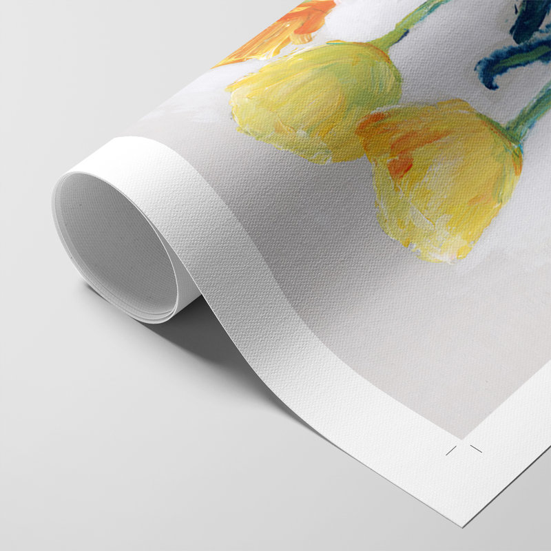 Tulipes en rangée II - Impression sur toile seulement - NON-CADRE, H 48 po x l 32 po