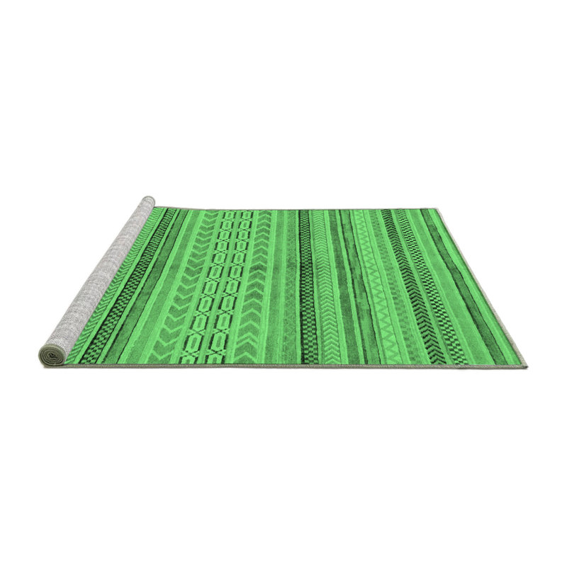 Kaveen Washable Geometric Indoor Rug, Square 3'