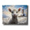 Art mural sur toile August Grove® «Sheep and Church In The Snow 2» par Momart