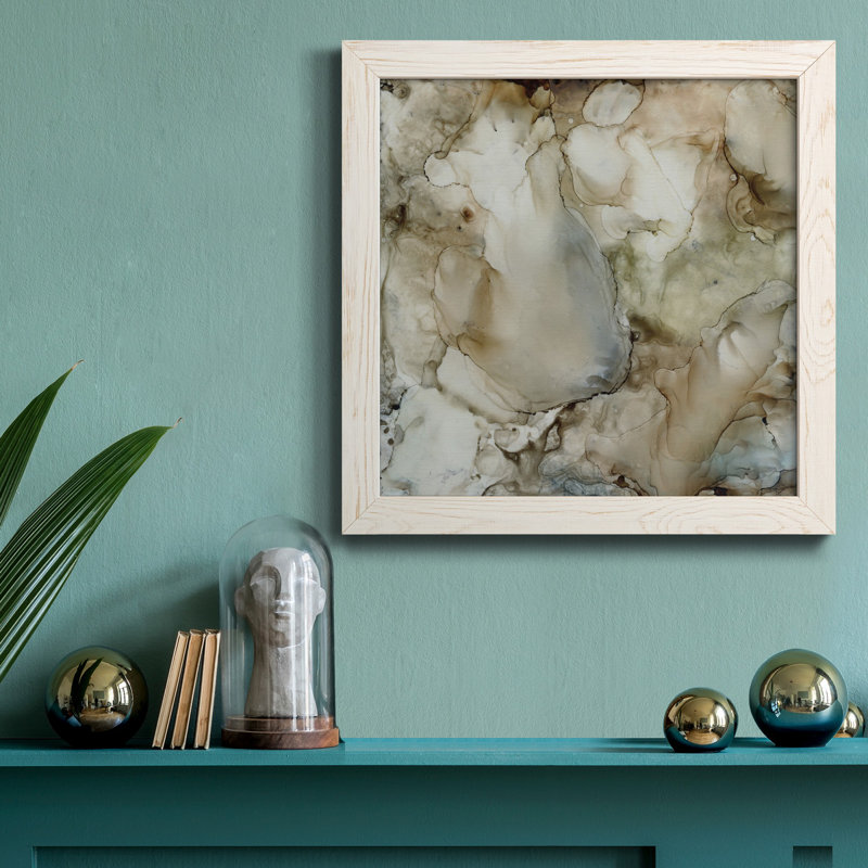 «Heart Fonder», art textuel sur toile, H 31,5 po x l 31,5 po x P 1,5 po, Cadre blanc
