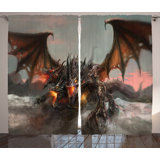Fantasy World Semi-Sheer Rod Pocket Curtain Panels
