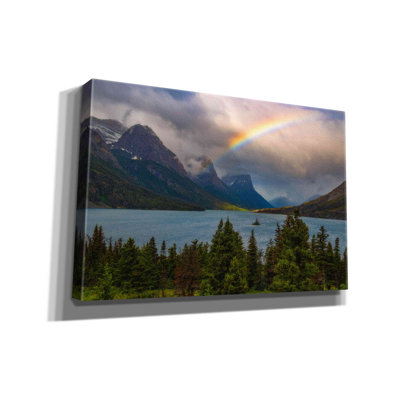 «Glacier Rainbow - Glacier National Park» par Darren White, estampe numérique sur toile
