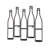 Knolan 5 Bottle Wall Mounted Wine Bottle Rack in Bronze