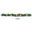 270cm Lighted Faux Poinsettia Garland with Lights