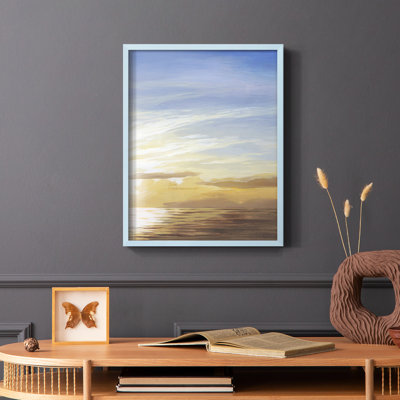 Luminous Waters II, reproduction encadrée - bois massif