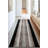 Custom Size Anti-Slip Latex Backing Machine Washable Medium Profile Cut Pile Geometric Squares Black Runner Rugs by Feet-1499989490