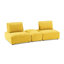 Causeuse 2 places avec repose-pieds carré Wayzata-1022163564-1023628662
